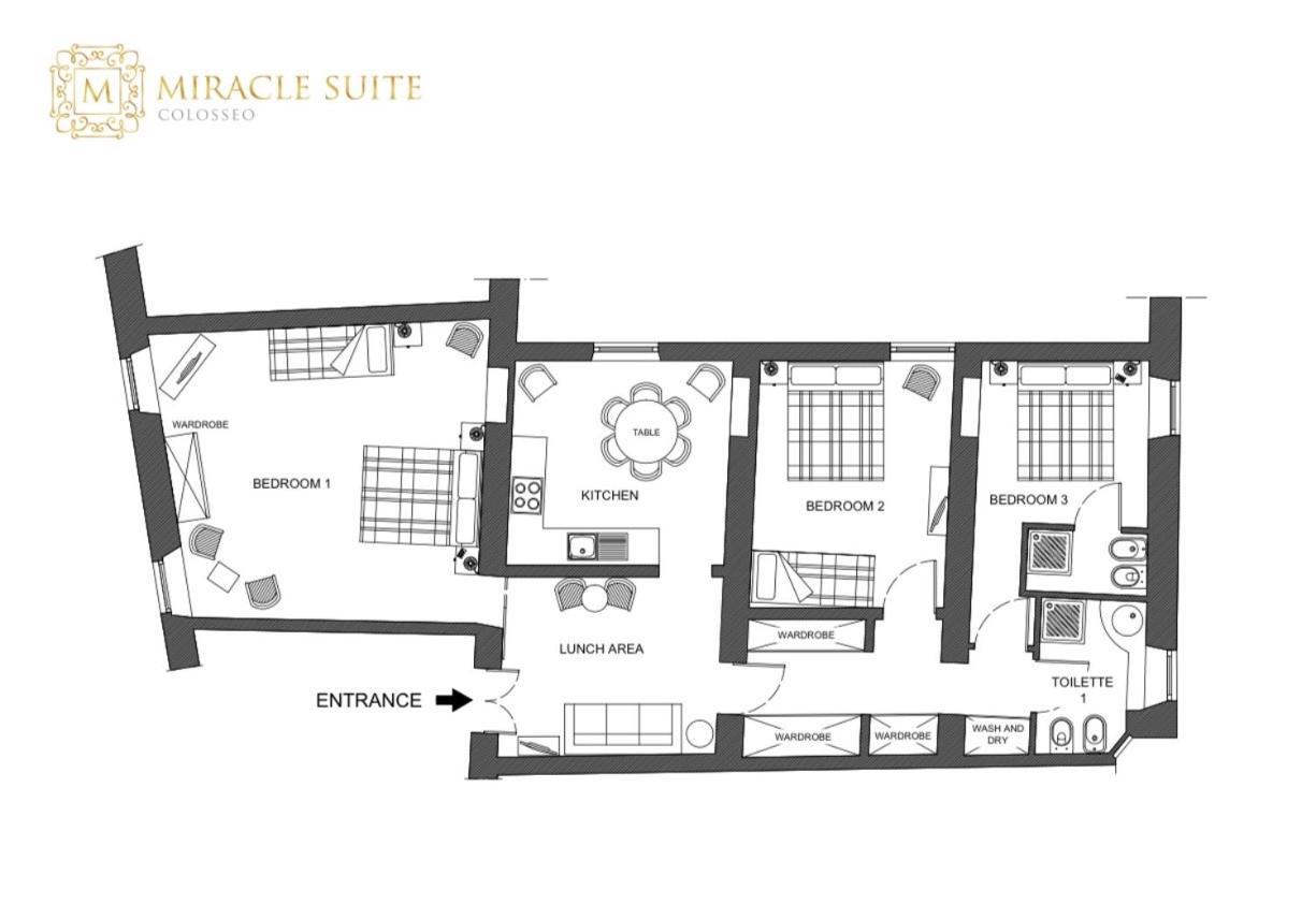 Colosseo Miracle Suite Rzym Zewnętrze zdjęcie